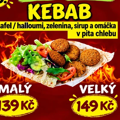 VEGETARIÁNSKÝ KEBAB – VELKÝ